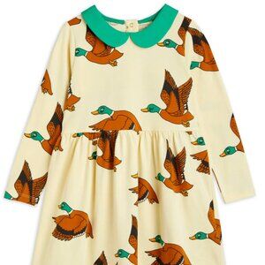 🦆 Mini Rodini Duck Print Dress – Size 92/98 cm (1.5–3Y) 🦆
